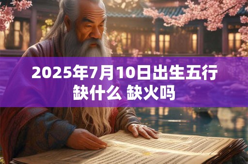 2025年7月10日出生五行缺什么 缺火吗 2025年7月10日出生五行缺什么 缺火吗