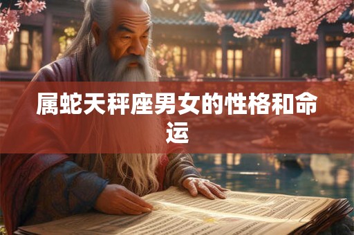 属蛇天秤座男女的性格和命运
