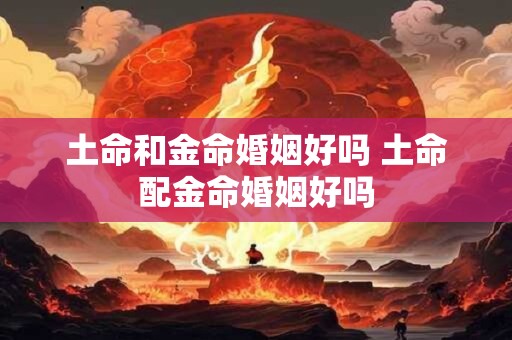 土命和金命婚姻好吗 土命配金命婚姻好吗