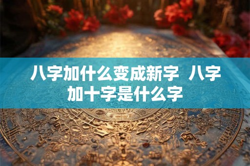 八字加什么变成新字  八字加十字是什么字