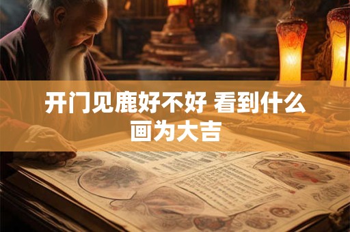 开门见鹿好不好 看到什么画为大吉