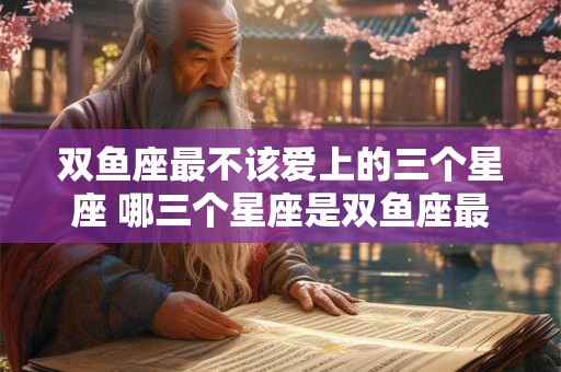 双鱼座最不该爱上的三个星座 哪三个星座是双鱼座最不该爱上的
