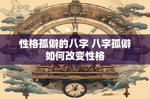 性格孤僻的八字 八字孤僻如何改变性格