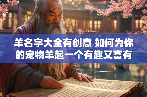 羊名字大全有创意 如何为你的宠物羊起一个有趣又富有创意的名字