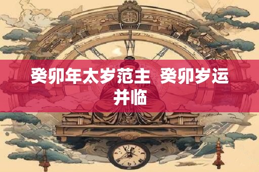 癸卯年太岁范主  癸卯岁运并临