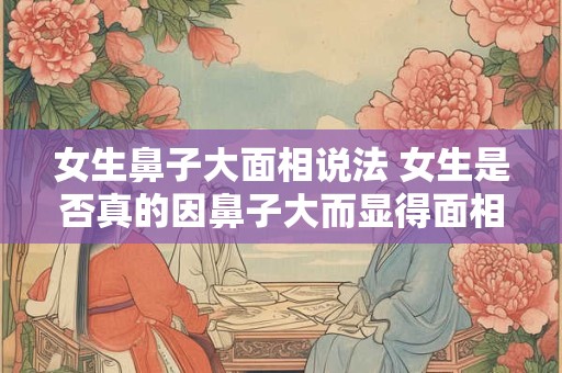 女生鼻子大面相说法 女生是否真的因鼻子大而显得面相不好