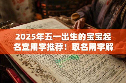 2025年五一出生的宝宝起名宜用字推荐！取名用字解释内涵