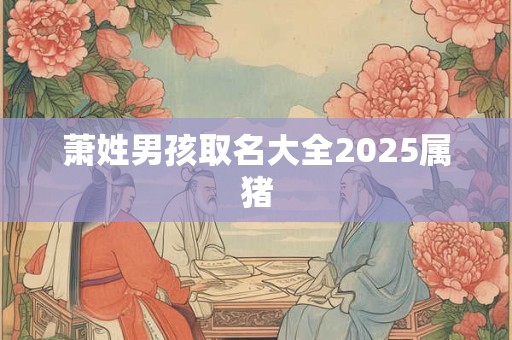 萧姓男孩取名大全2025属猪