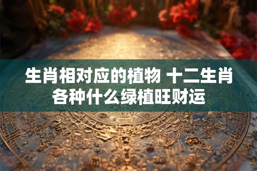 生肖相对应的植物 十二生肖各种什么绿植旺财运