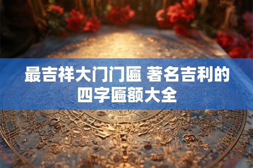最吉祥大门门匾 著名吉利的四字匾额大全 最吉祥大门门匾 著名吉利的四字匾额大全
