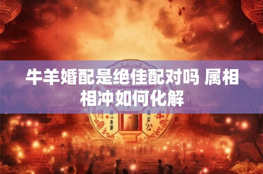 牛羊婚配是绝佳配对吗 属相相冲如何化解