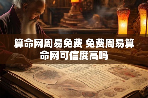 算命网周易免费 免费周易算命网可信度高吗
