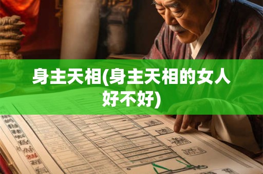 身主天相(身主天相的女人好不好)