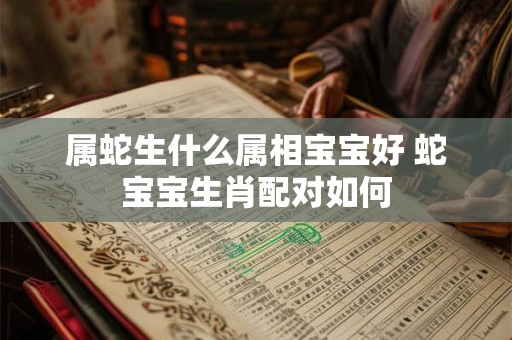 属蛇生什么属相宝宝好 蛇宝宝生肖配对如何