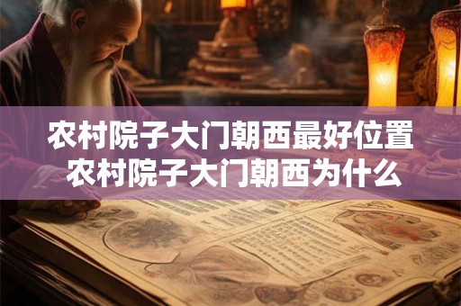 农村院子大门朝西最好位置 农村院子大门朝西为什么最好