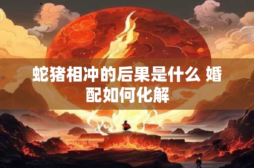 蛇猪相冲的后果是什么 婚配如何化解