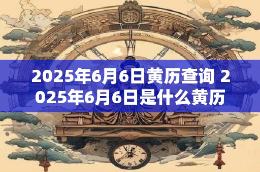 2025年6月6日黄历查询 2025年6月6日是什么黄历