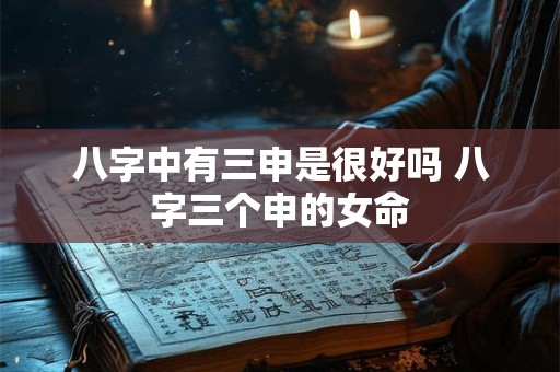 八字中有三申是很好吗 八字三个申的女命