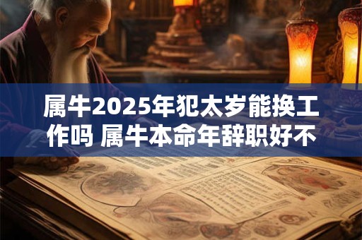 属牛2025年犯太岁能换工作吗 属牛本命年辞职好不好