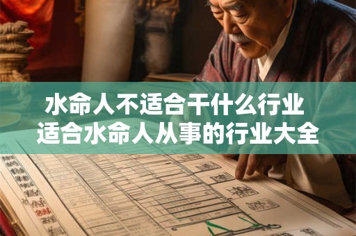 水命人不适合干什么行业 适合水命人从事的行业大全