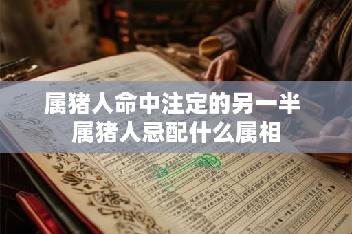 属猪人命中注定的另一半 属猪人忌配什么属相