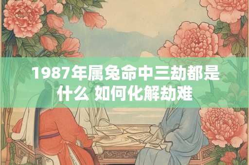 详细阅读:1987年属兔命中三劫都是什么 如何化解劫难 1987年属兔命中三劫都是什么 如何化解劫难