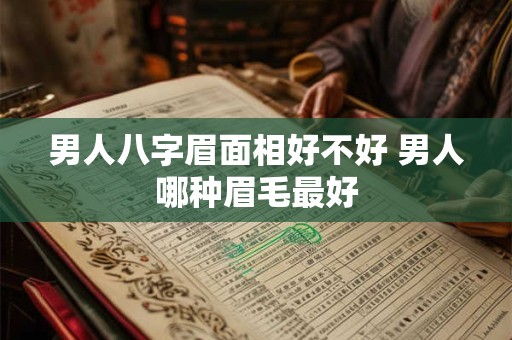 男人八字眉面相好不好 男人哪种眉毛最好
