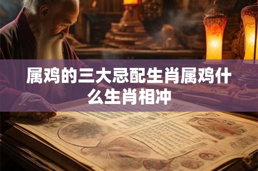 属鸡的三大忌配生肖属鸡什么生肖相冲