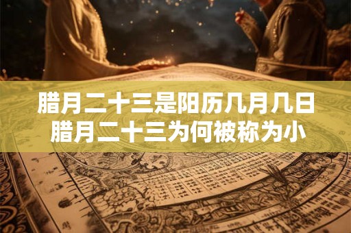 腊月二十三是阳历几月几日 腊月二十三为何被称为小年