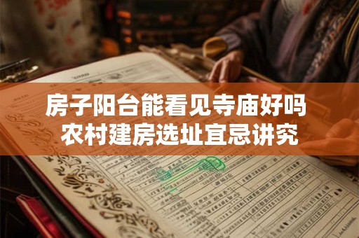 房子阳台能看见寺庙好吗 农村建房选址宜忌讲究