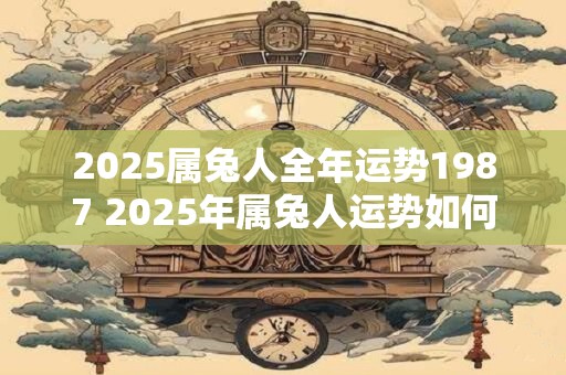 2025属兔人全年运势1987 2025年属兔人运势如何
