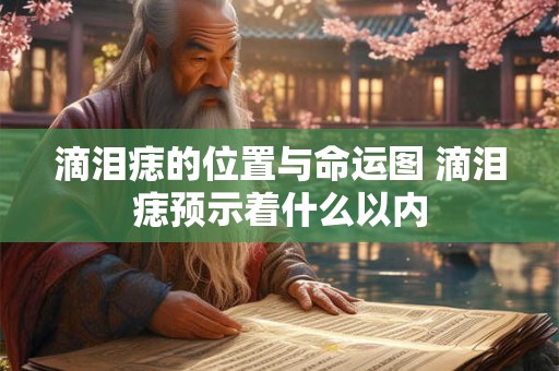 滴泪痣的位置与命运图 滴泪痣预示着什么以内
