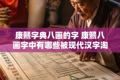 康熙字典八画的字 康熙八画字中有哪些被现代汉字淘汰的字