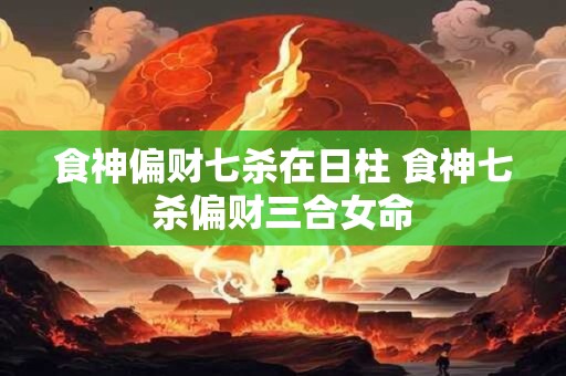 食神偏财七杀在日柱 食神七杀偏财三合女命