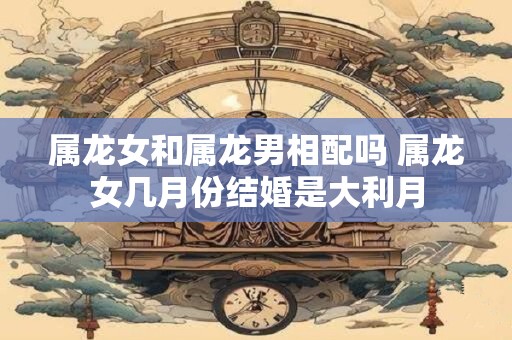 属龙女和属龙男相配吗 属龙女几月份结婚是大利月