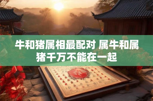 牛和猪属相最配对 属牛和属猪千万不能在一起
