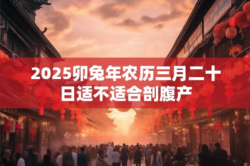 2026卯兔年农历三月二十日适不适合剖腹产