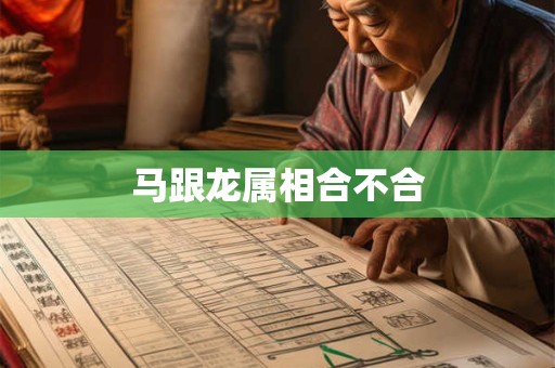 马跟龙属相合不合