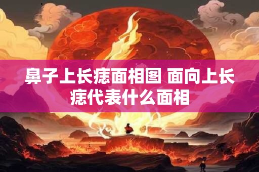 鼻子上长痣面相图 面向上长痣代表什么面相