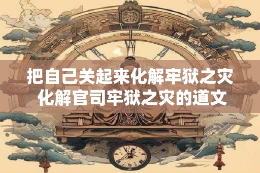 把自己关起来化解牢狱之灾 化解官司牢狱之灾的道文