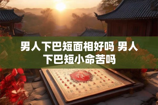 男人下巴短面相好吗 男人下巴短小命苦吗
