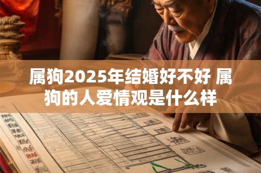 属狗2025年结婚好不好 属狗的人爱情观是什么样