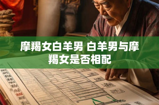 摩羯女白羊男 白羊男与摩羯女是否相配