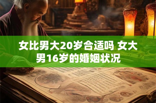 女比男大20岁合适吗 女大男16岁的婚姻状况