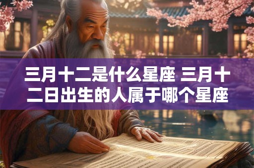 三月十二是什么星座 三月十二日出生的人属于哪个星座
