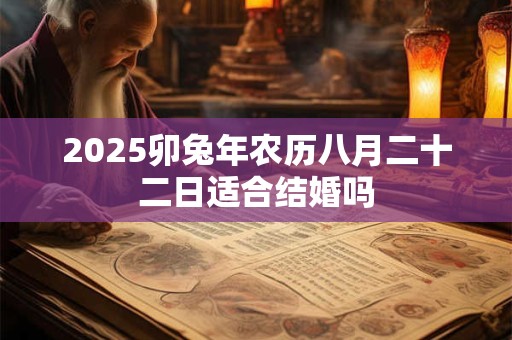 2025卯兔年农历八月二十二日适合结婚吗