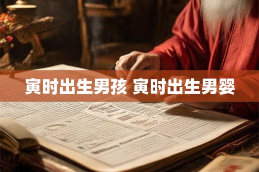 寅时出生男孩 寅时出生男婴