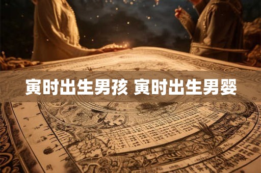 寅时出生男孩 寅时出生男婴