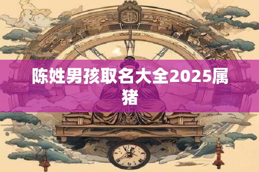陈姓男孩取名大全2025属猪