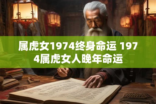 属虎女1974终身命运 1974属虎女人晚年命运